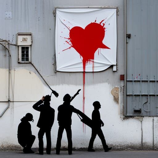 Banksy-Inspired Art: Youth Rebellion Against Capitalism