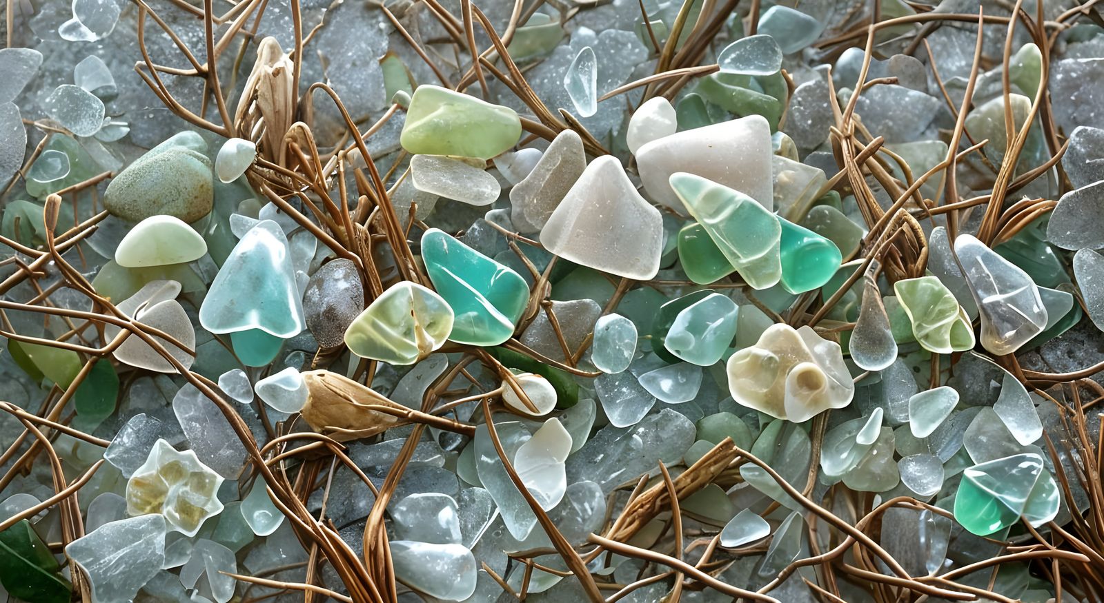 Exquisite Beach Sea Glass in Pastel Hues