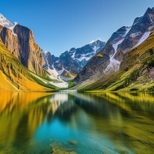 Undulating Water Mountains: Fantasy Landscape