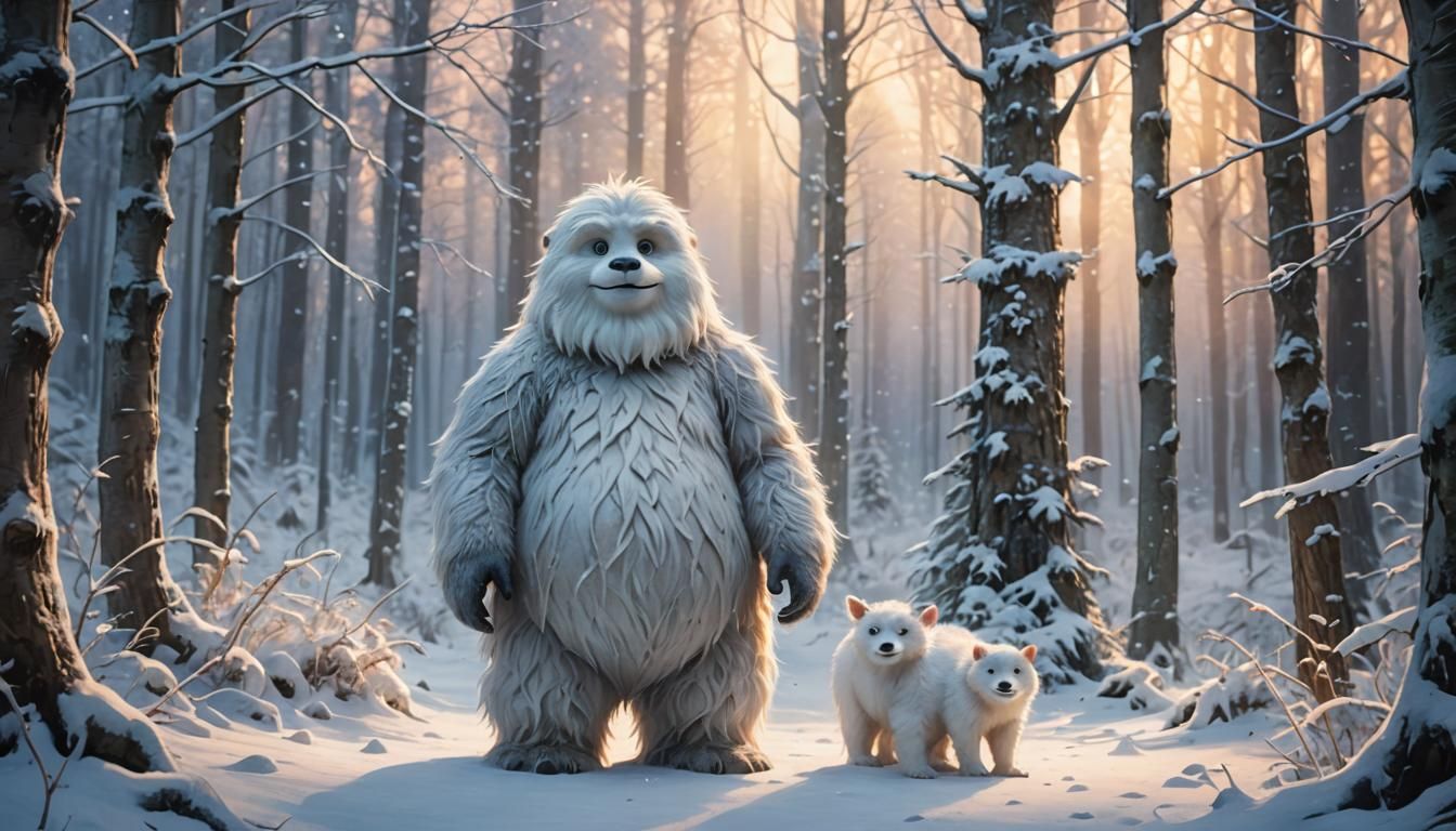 Scary, But Cute Abominable Snowman