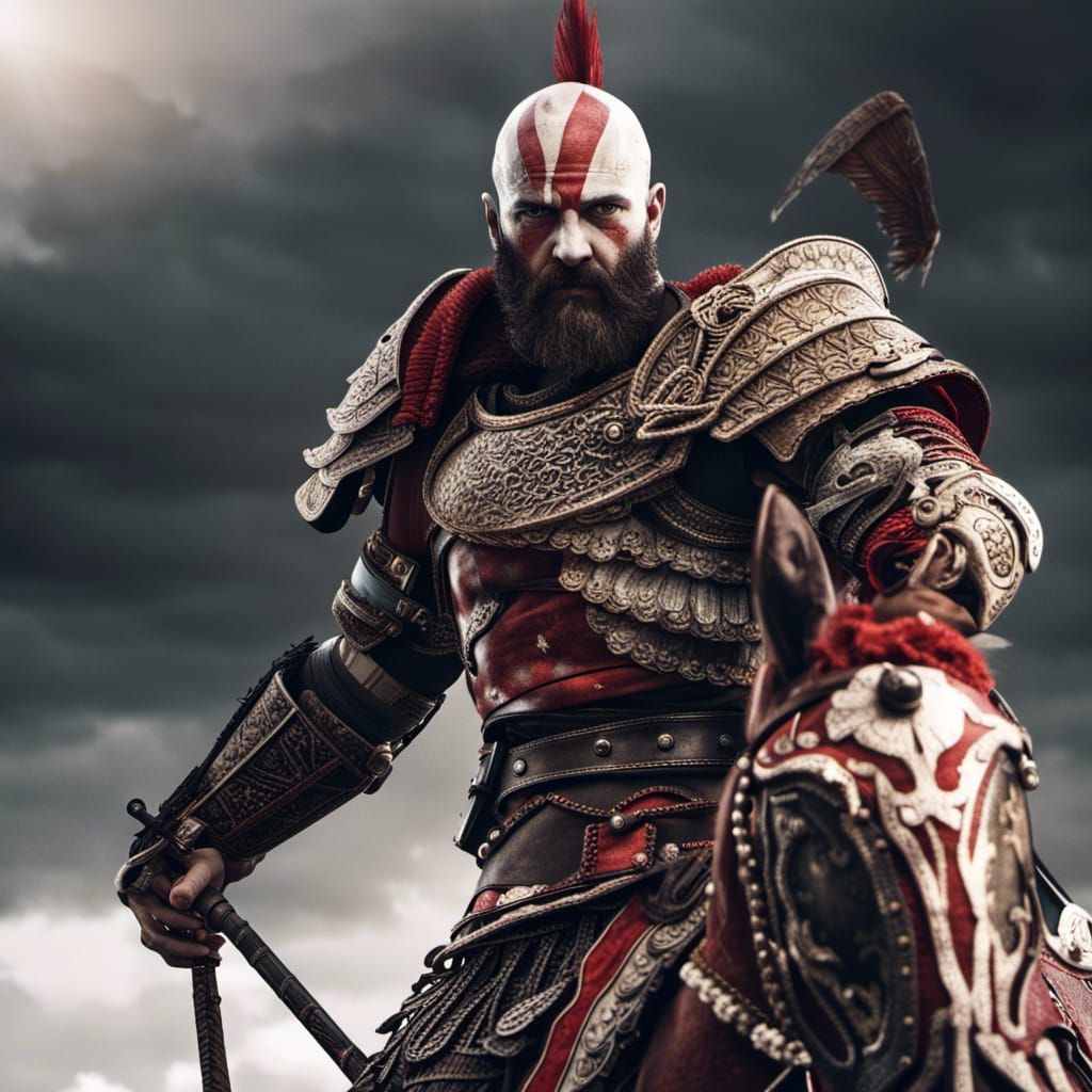Kratos as Polish Winged Hussar in HDR