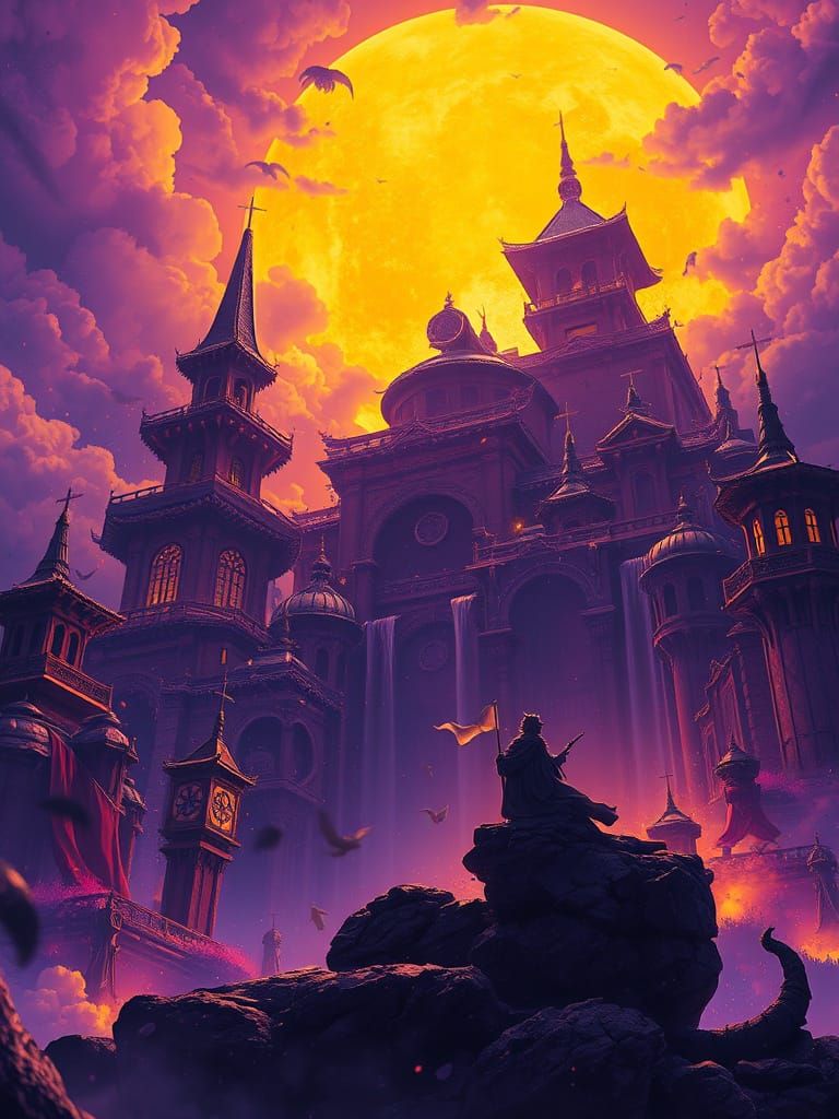 Dark Fantasy Art with Anime Style Lighting