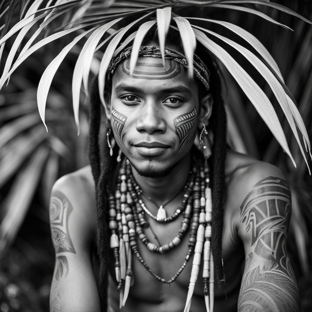 photographic portrait taino