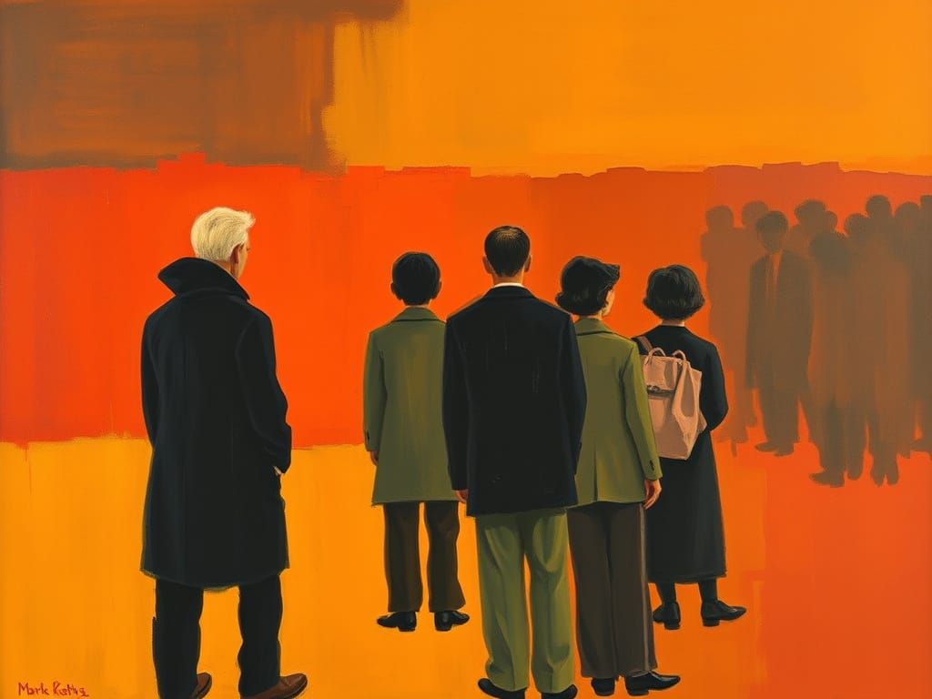 Abstract Figures in Rothko Style