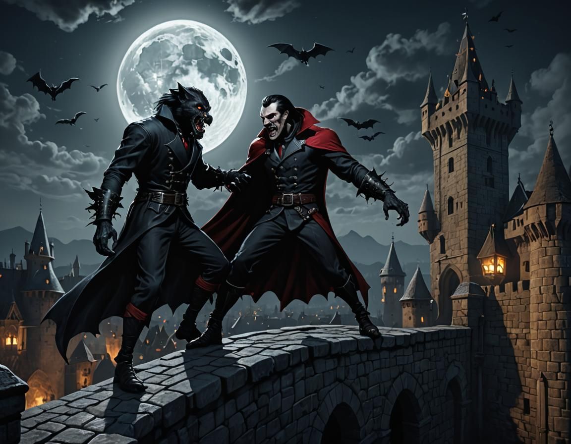 Dracula vs Werewolf: Gothic Castle Battle