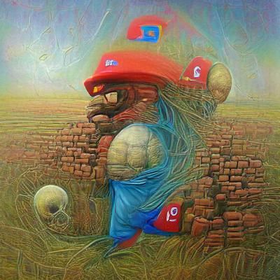 Dystopian Landscape in Beksinski Style