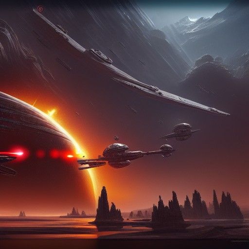 Star Wars: Detailed Matte Painting in Deep Color