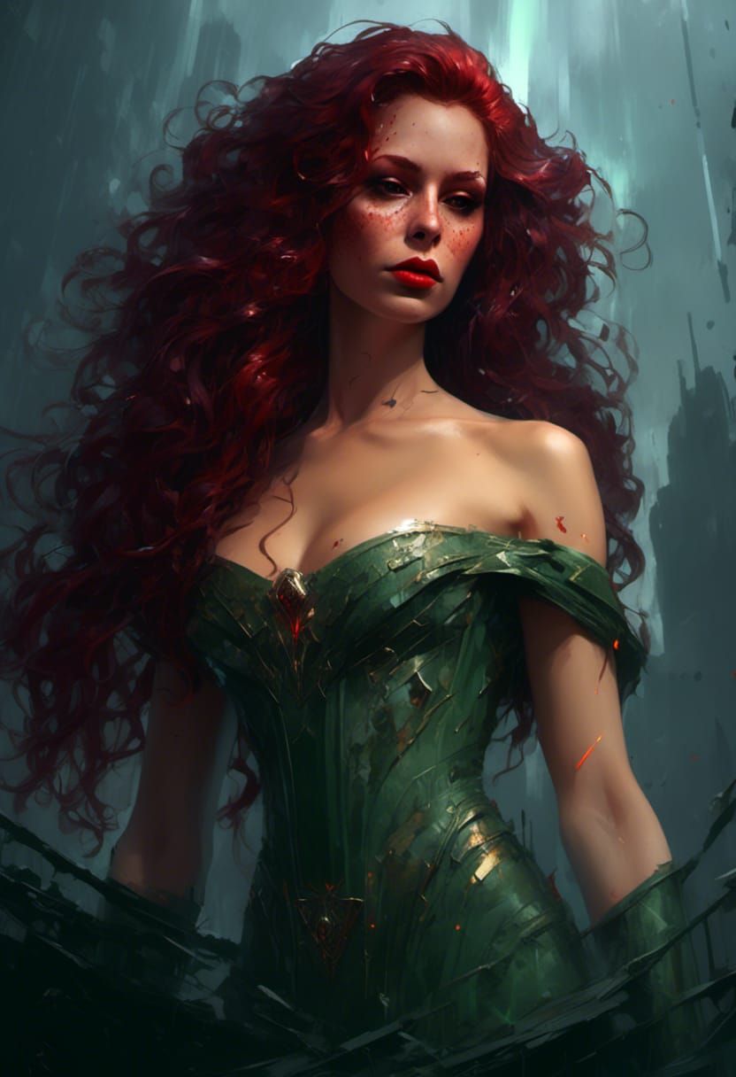 Cyberpunk Vampiress Portrait in 3000 A.D.