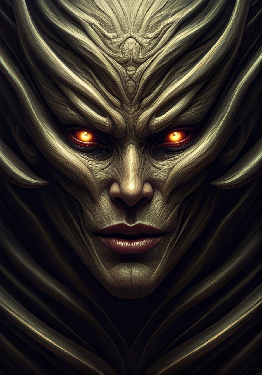 Angel Demon Two-Face: Hyperrealistic Concept Art