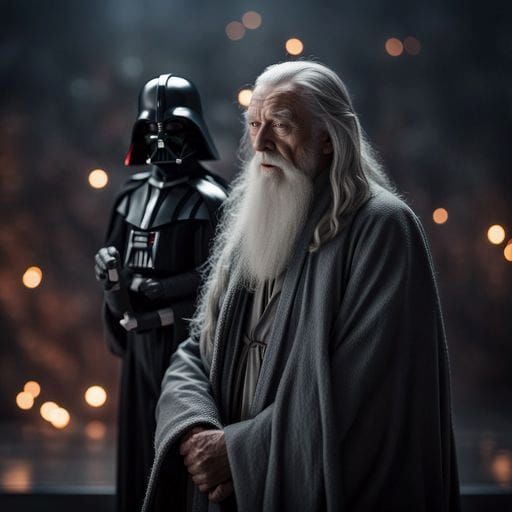 Gandalf and Darth Vader Mashup