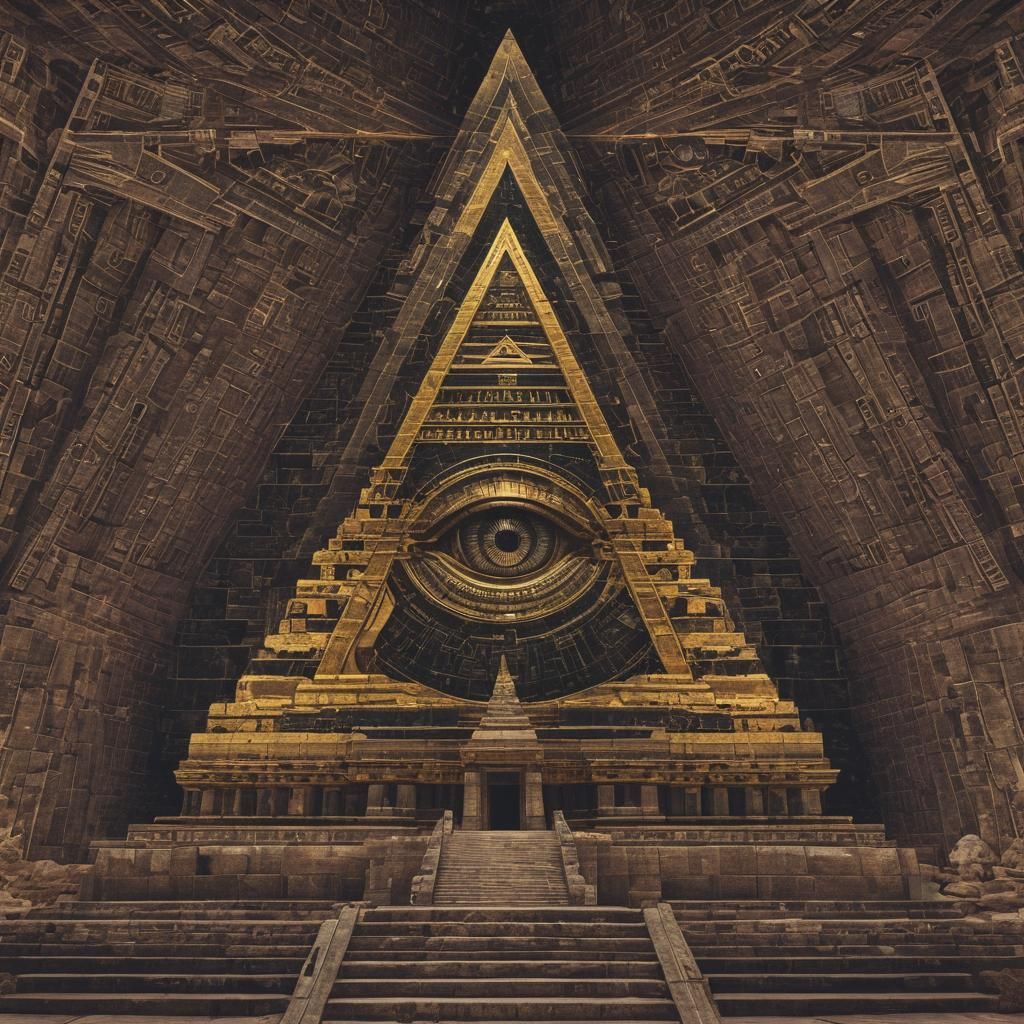 glitched illuminati temple