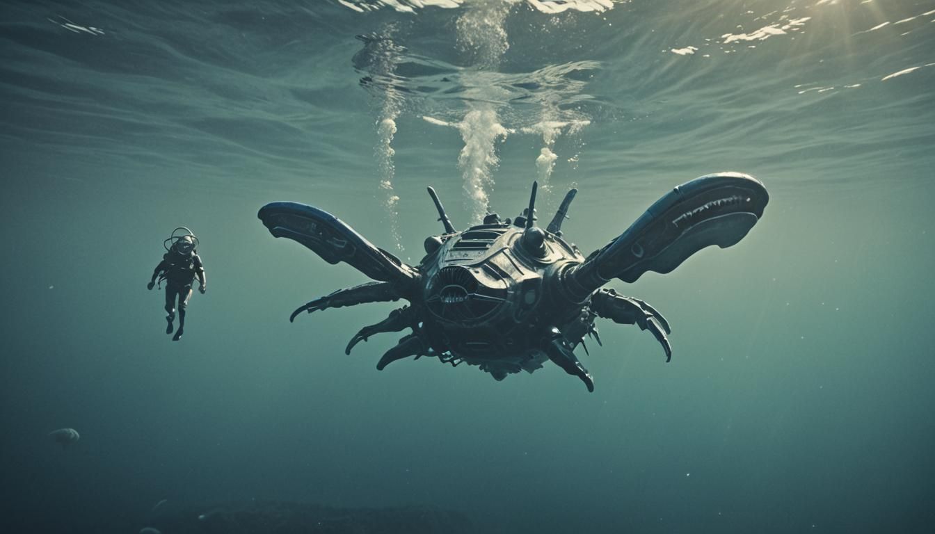 Underwater Spacecraft Reveals Alien Ocean Wildlife