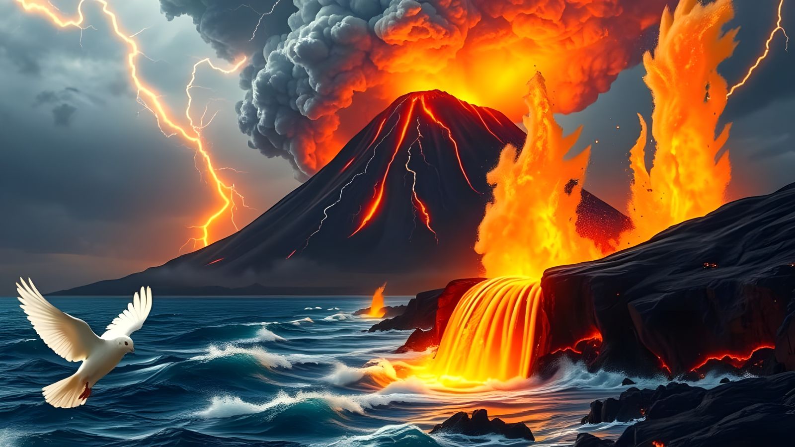 Majestic Volcanic Eruption Unleashes Apocalyptic Fury