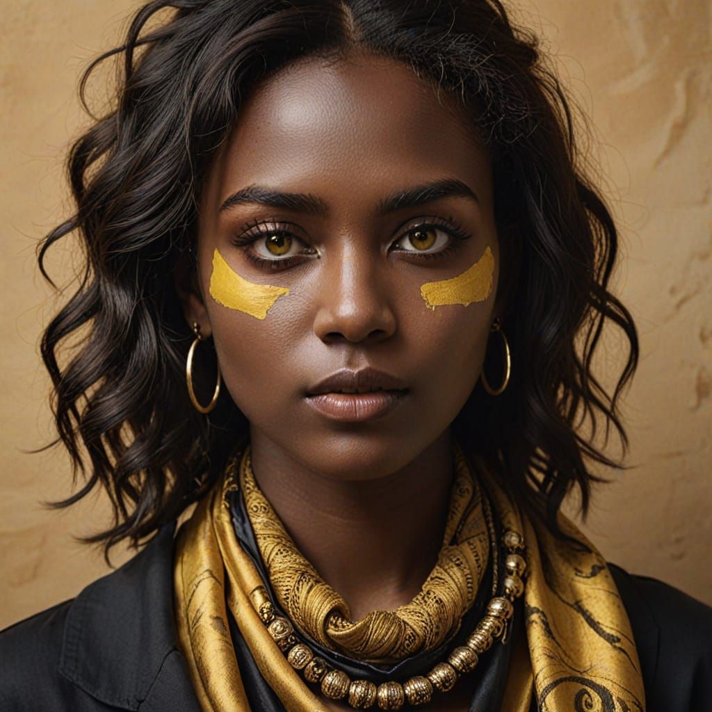 Moody Portrait of a Young Woman in Dark Academia Style