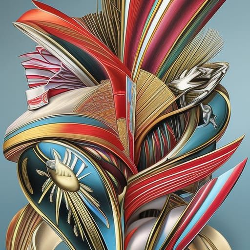 Hyperrealistic Striped Gemstones in Gelato Colors