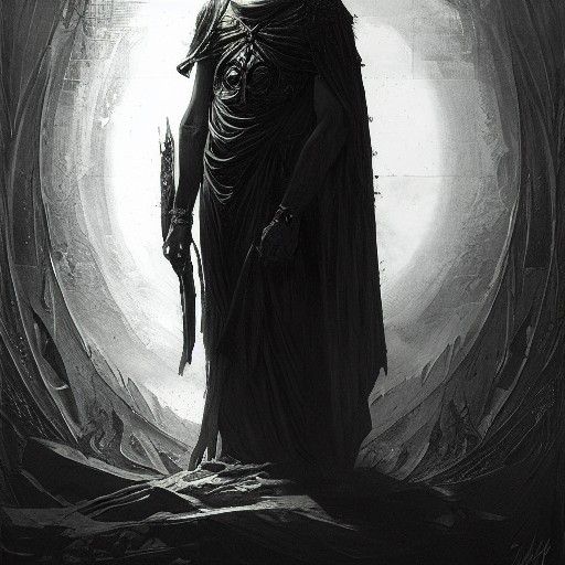 King Paimon: A Gothic Horror Illustration