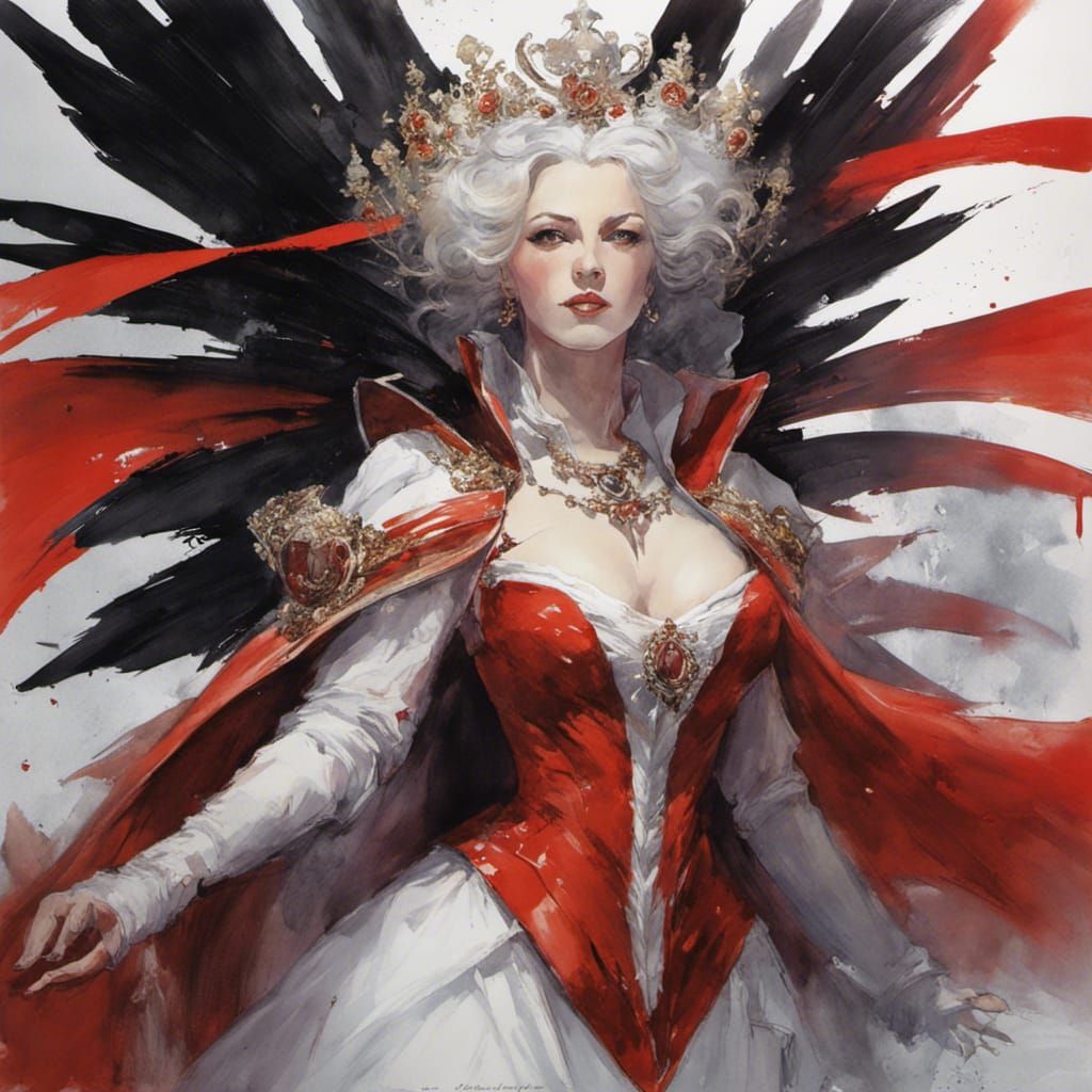 Queen Camilla as Vampire Queen Portrait