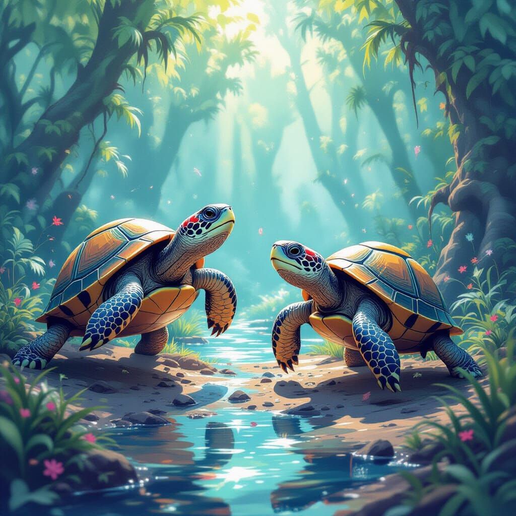 Surreal Transforming Turtles: Digital Painting and Concept A...