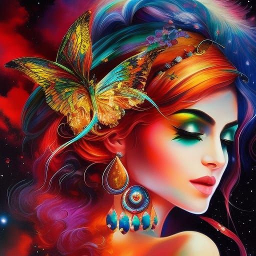 Beautiful Woman with Red Hair