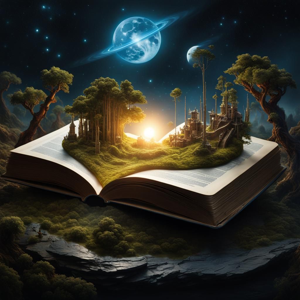 Miniature Sci-Fi World Emerges From Book