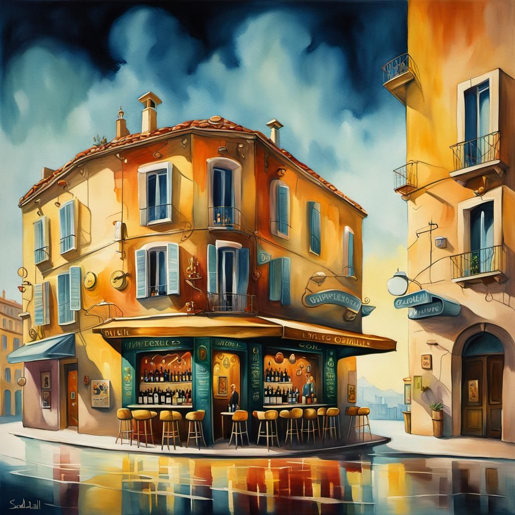 Dreamlike Wine Bar in Nice as Surrealist Architecture