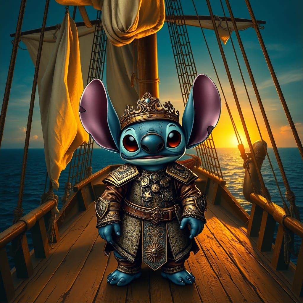 Noble Admiral Stitch in Grand Baroque Style