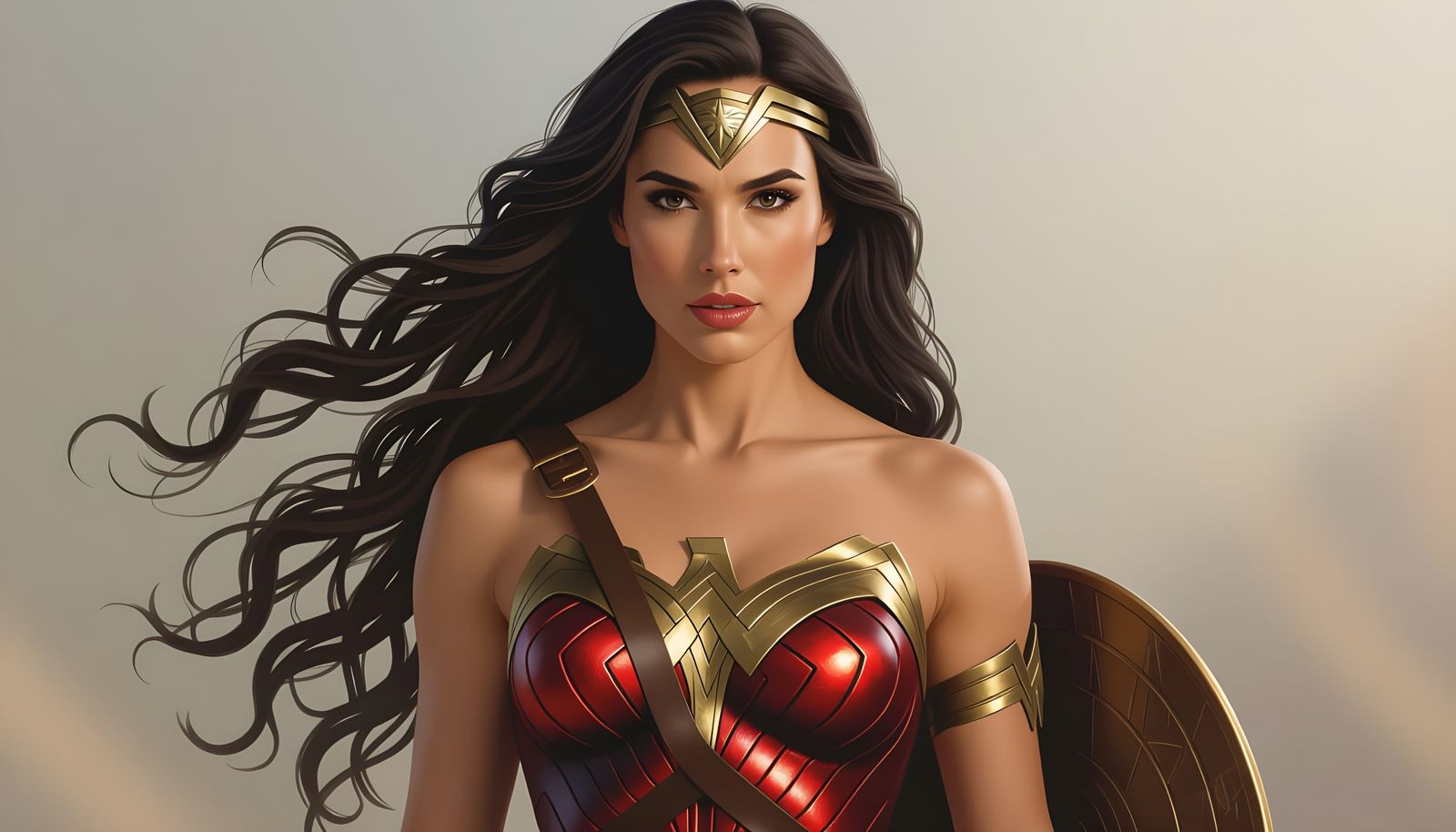 Photo-Realistic Portrait of Wonder Woman