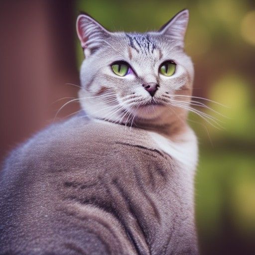 Sharp Cat Photo with Bokeh in Natural Light