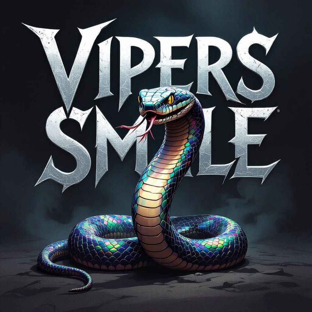 Vipers Smile Album Cover Art in Graphic Novel Style