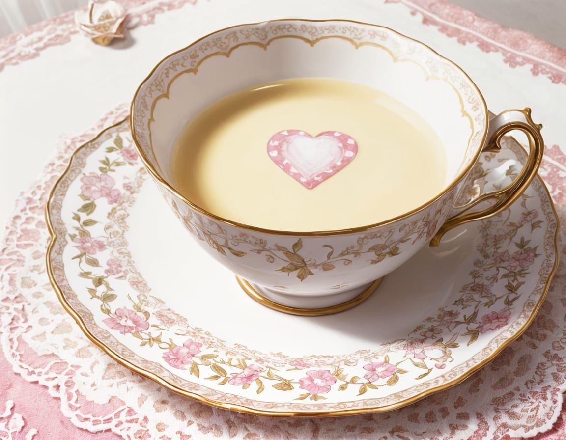 Heart-Shaped Teacup: A Symbol of Love