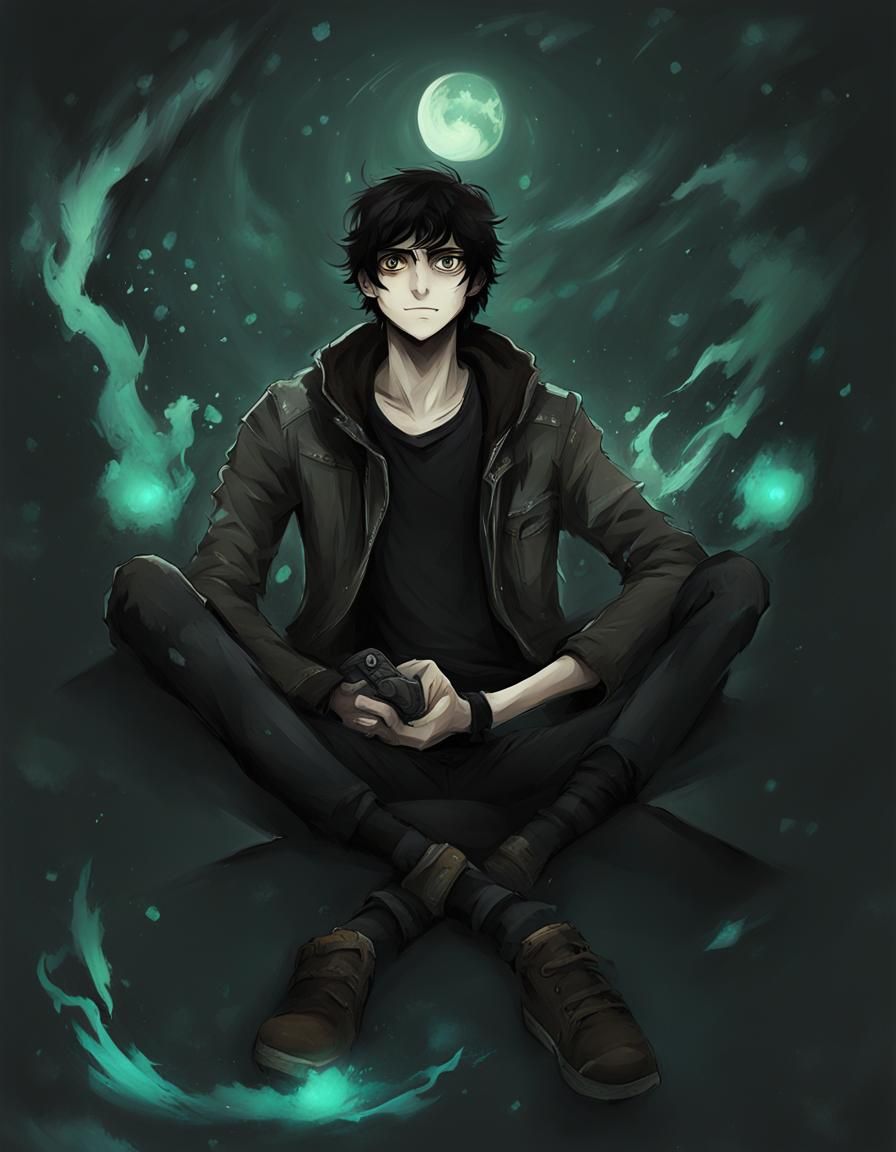 Nico di Angelo AI Generated Portrait