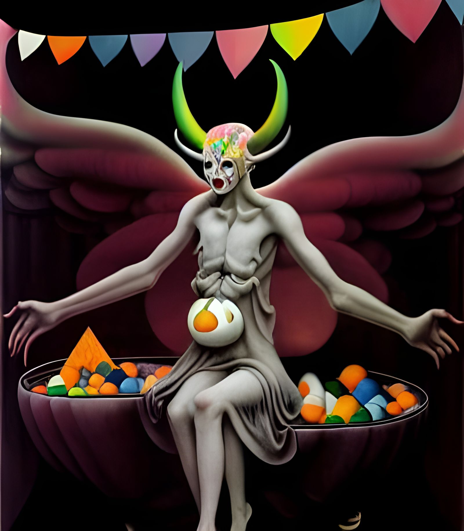 Lucifer's Sinister Candyland Adventure as Digital Art