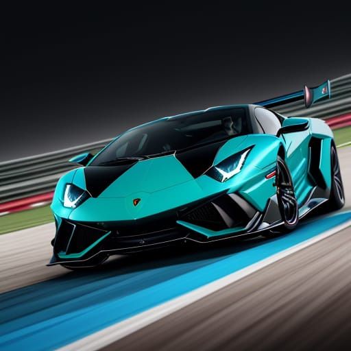 Lamborghini Veneno V8 in High-Definition Digital Art