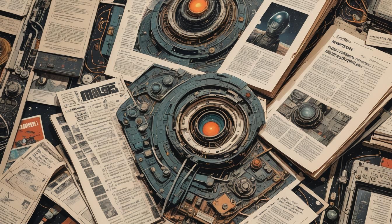 Retro Eastern European Comic Book Art on Mars