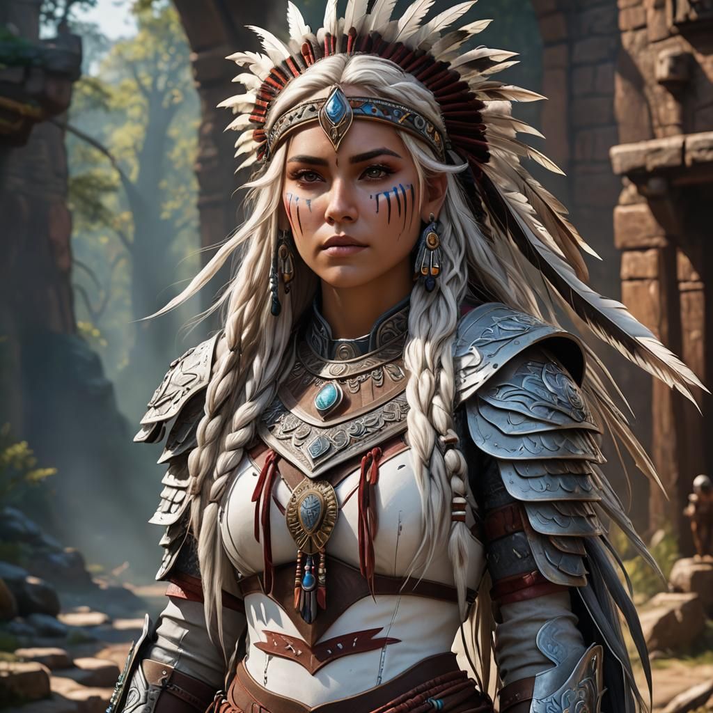 Native American Inspired Armor in Detailed Digital Painting