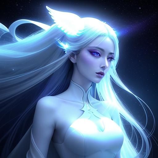 Celestial Being in Ethereal Light as Surrealism