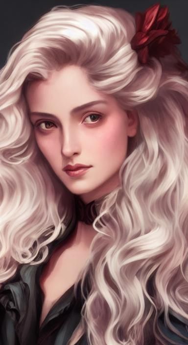 Gorgeous Gibson Girl Portrait in Firelight