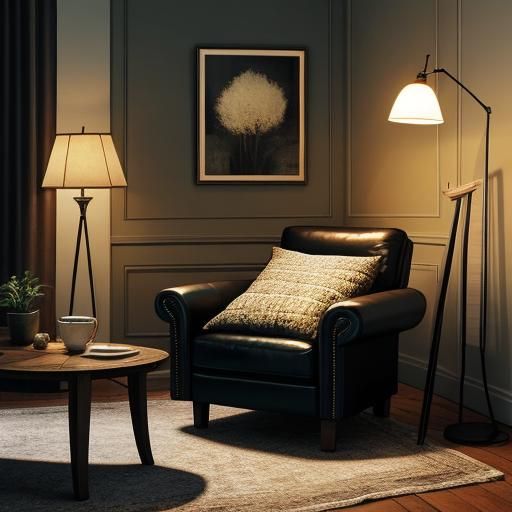 Cozy Evening in a Relaxing Sitting Room