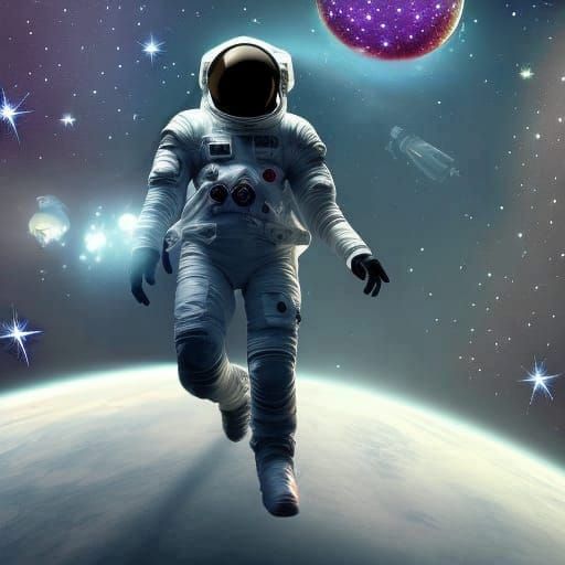 Hyperrealistic Planets and Stars at Night