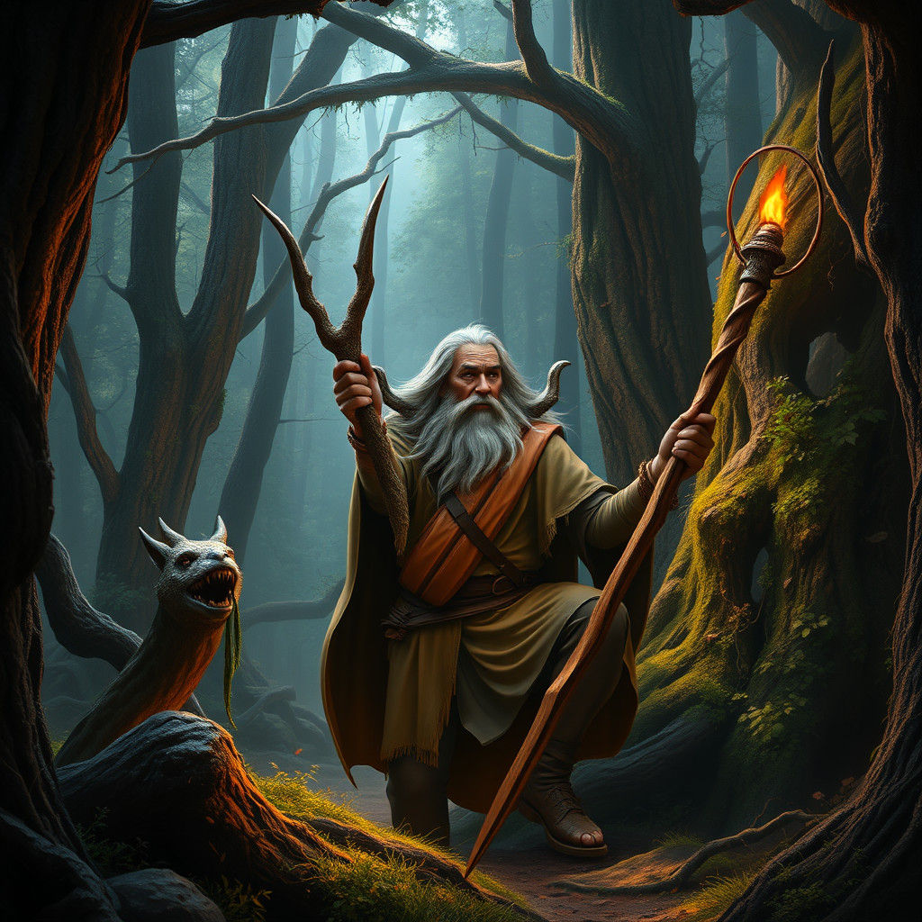 Tom Bombadil, Demi-God, in Ancient Forest