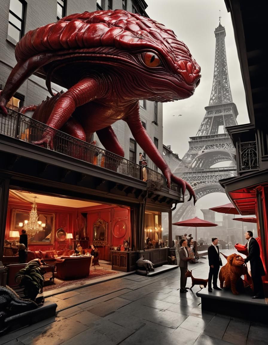 Exotic Gathering: Aliens and Humans in Hyperreal Detail
