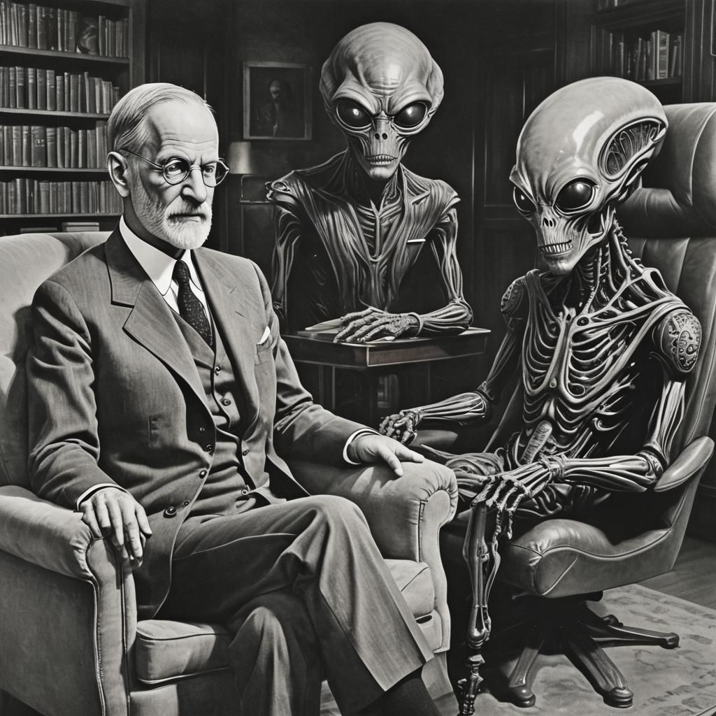 Freud Psychoanalyzes an Alien from Alpha Centauri