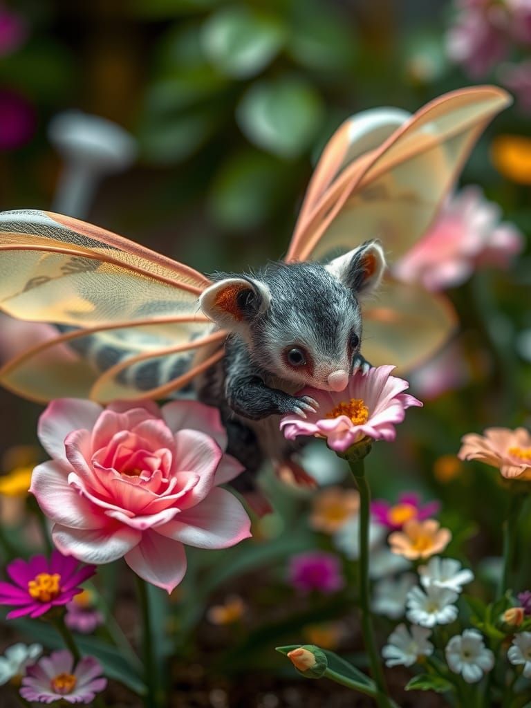 Miniature Fairy-Possum at Fantasy Garden Party