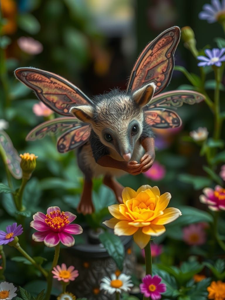 Steamplush Fairy-Possum at Garden Party