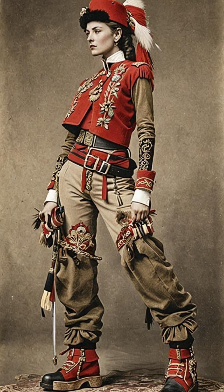 Girl in Traditional Cossack Dress