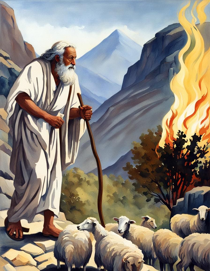Moses and the Burning Bush Discovery