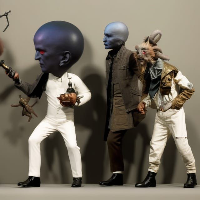 Surreal Stopmotion Scene: Dystopian Hyperrealism