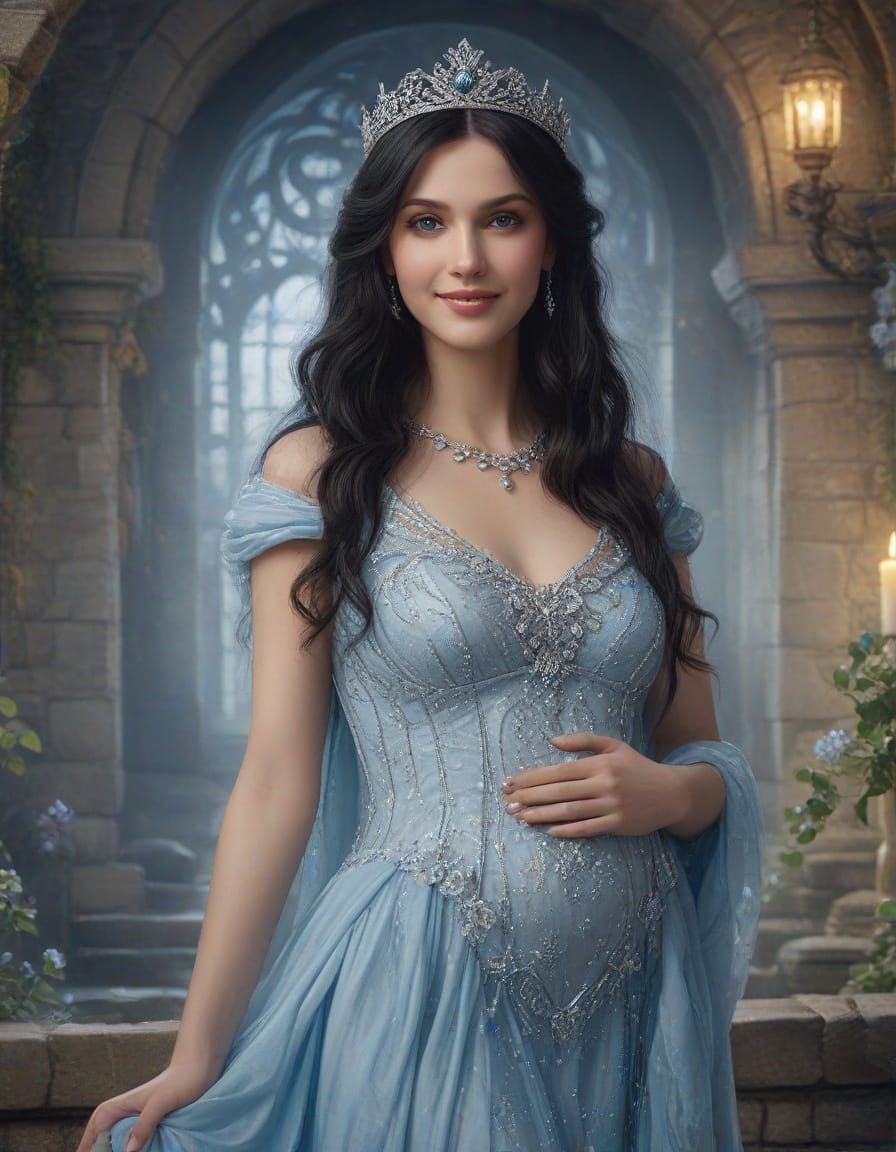 Ethereal Fantasy Elf in Underground Castle