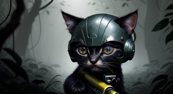Tiny Kitten Rampages Through Vietnam Jungle in Hyper-Realist...