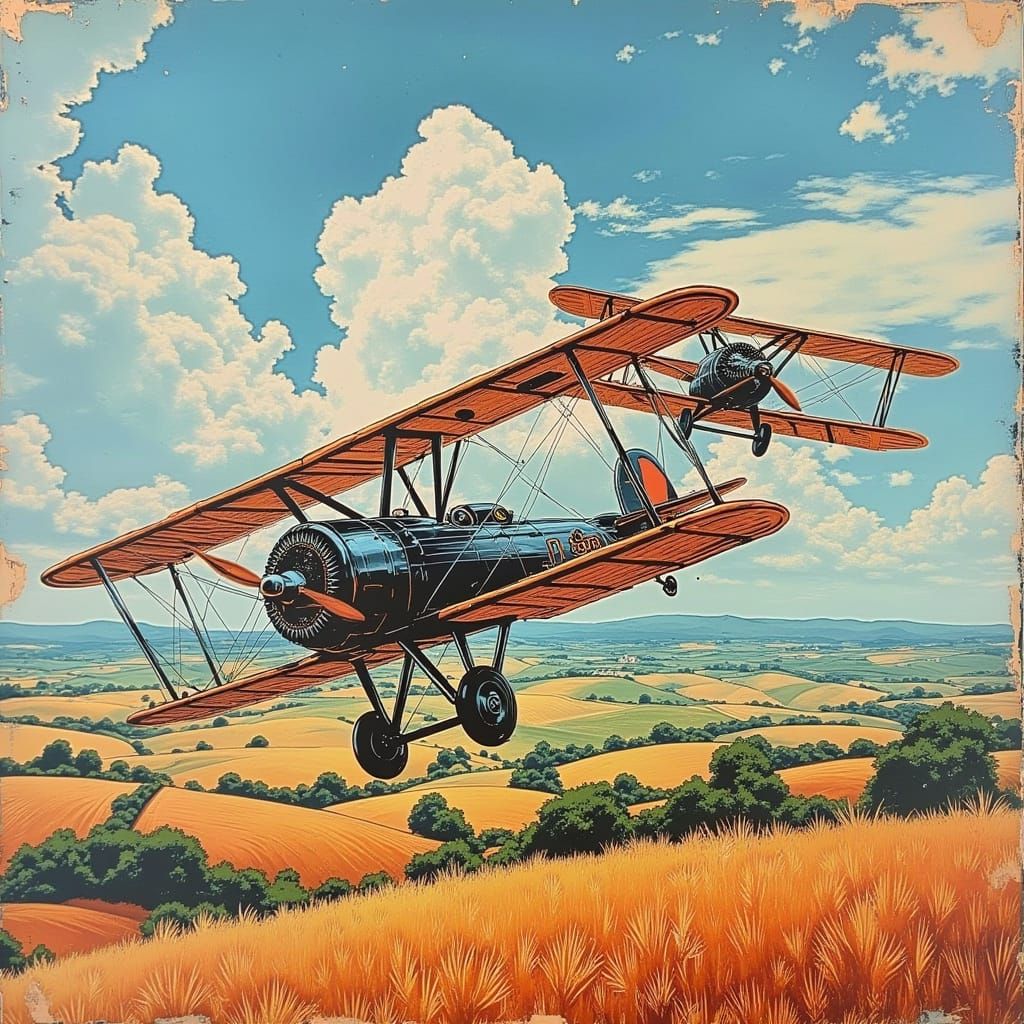 Vintage WW1 Aircraft Engage in Epic Dogfight Over French Cou...